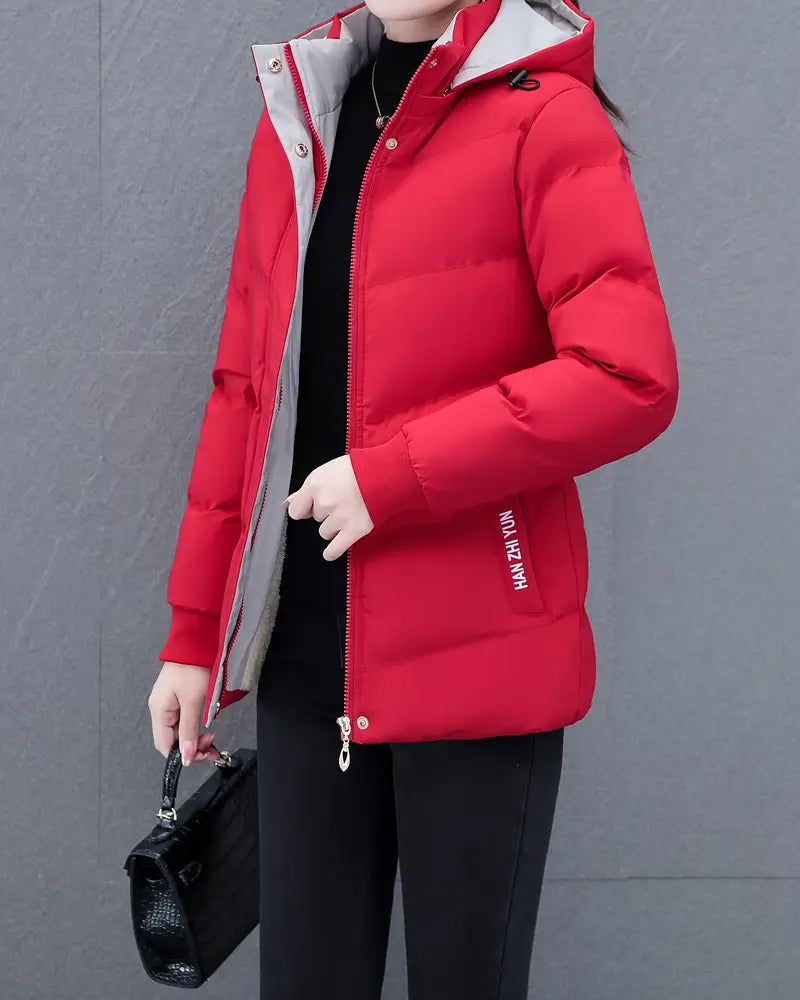 Hoodie Plain Comfortable Warm