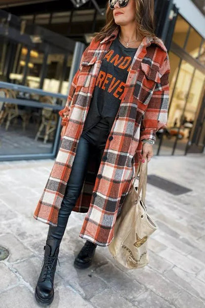 Long Women's Winter Coat Warm & Elegant