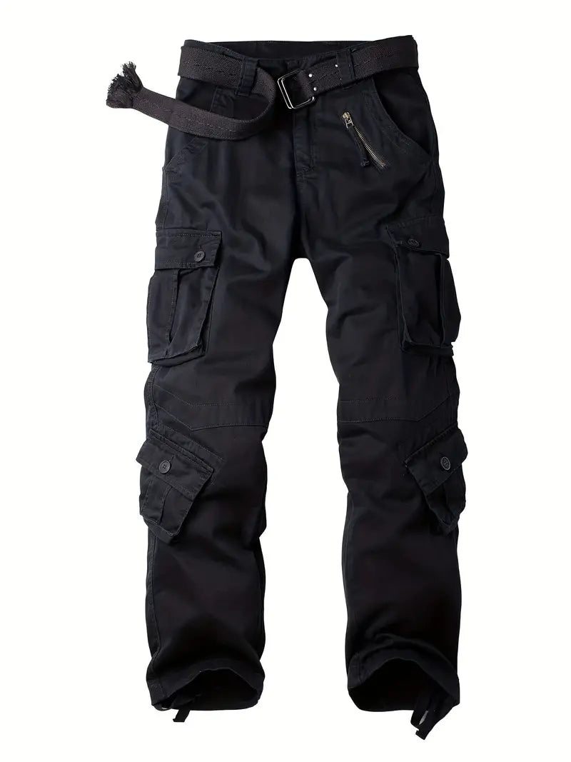 Men's Casual Cargo Trousers Comfortable Leisure
