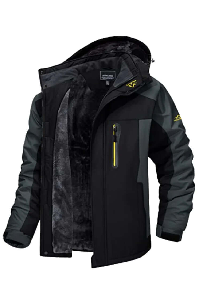 Waterproof Winter Jacket Men Fleece Insulation