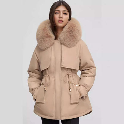 Women's Winter Coat Faux Fur Collar Stylish