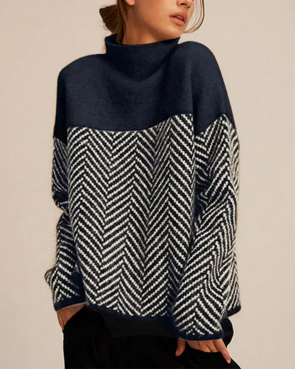 Soft Cotton Turtleneck Sweater Women