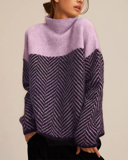 Soft Cotton Turtleneck Sweater Women