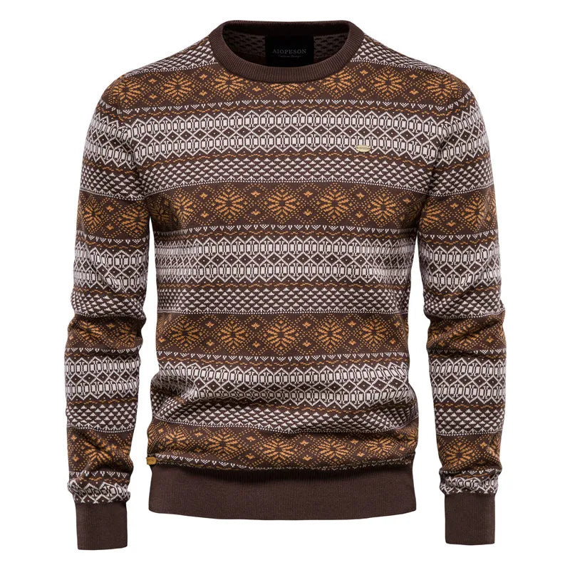 Women's Retro Crew Neck Sweater