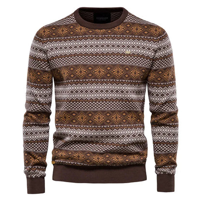 Women's Retro Crew Neck Sweater