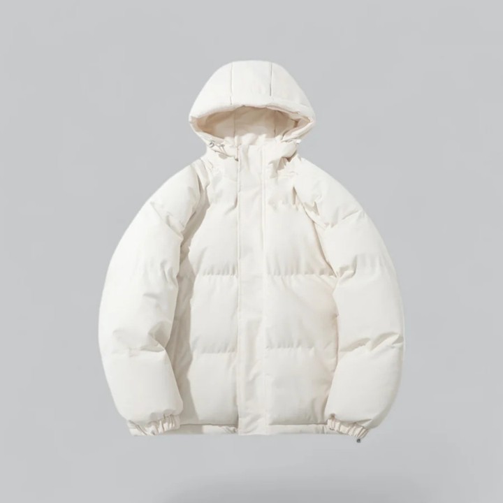 Short Winter Hooded Jacket Zipper Women&
