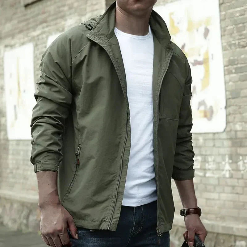 Herren Sommerjacke Wasserdicht Atmungsaktiv - IdealeKleiden