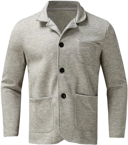 Stylischer Herrenblazer Mit Taschen - IdealeKleiden