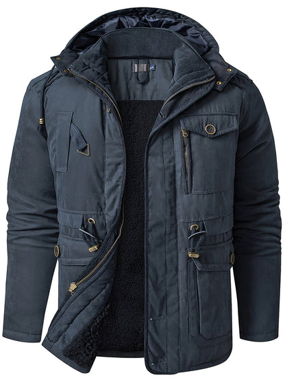 Men's Winter Jacket Warm Hooded Functional