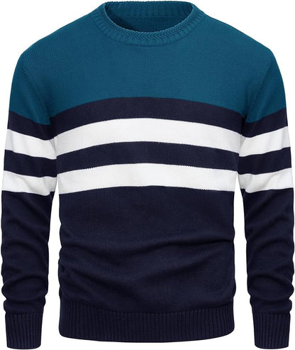 Men's Italian Elegant Cotton Pullover