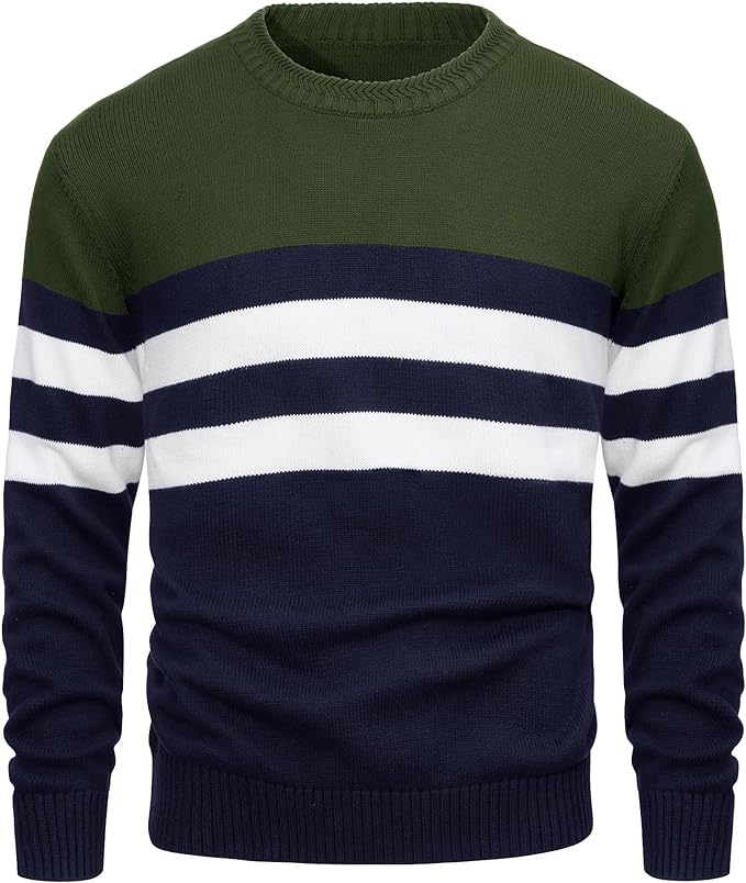 Men's Italian Elegant Cotton Pullover