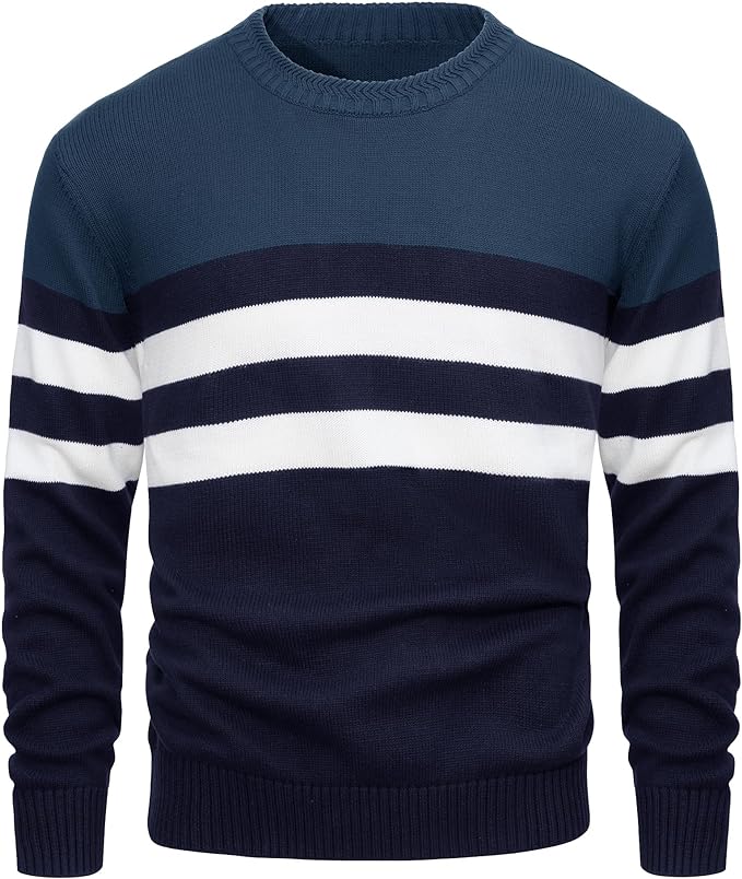 Men's Italian Elegant Cotton Pullover