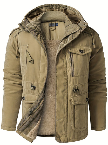 Men's Winter Jacket Warm Hooded Functional
