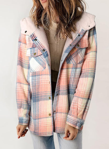 Checked Men's Flannel Jacket Winter