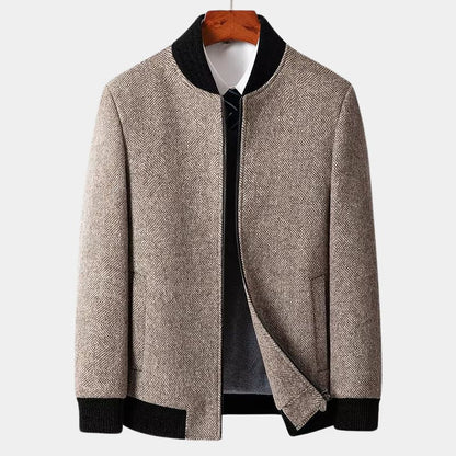 Elegant Men's Winter Jacket Black