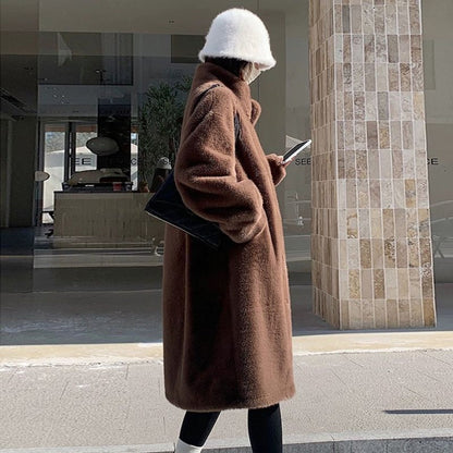 Stylish Kunstfelljacke Damen