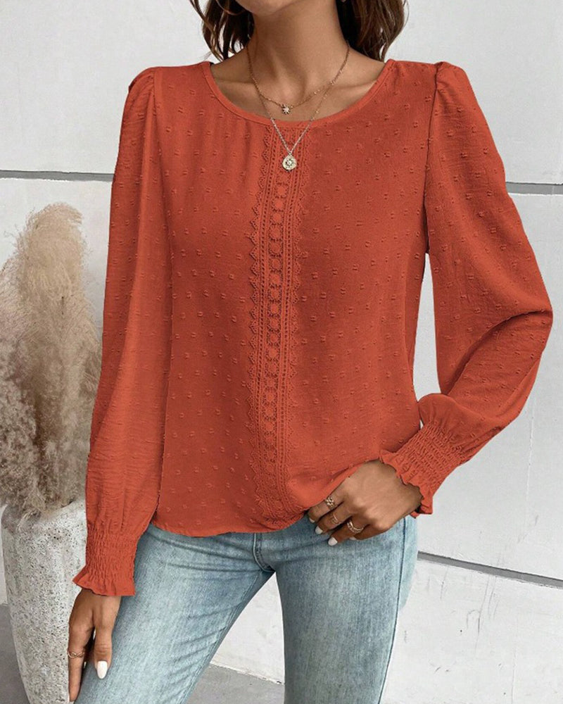 Elegant Women's Round Neck Solid Color Dress