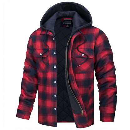 Men's Casual Checkered Long Sleeve Modern Jacket