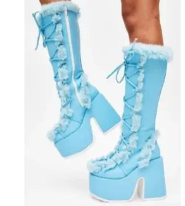 Winterstiefel Frauen Schnee Boots Plattform