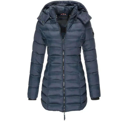 Women's Winter Parka Long Hooded Puffer Jacket