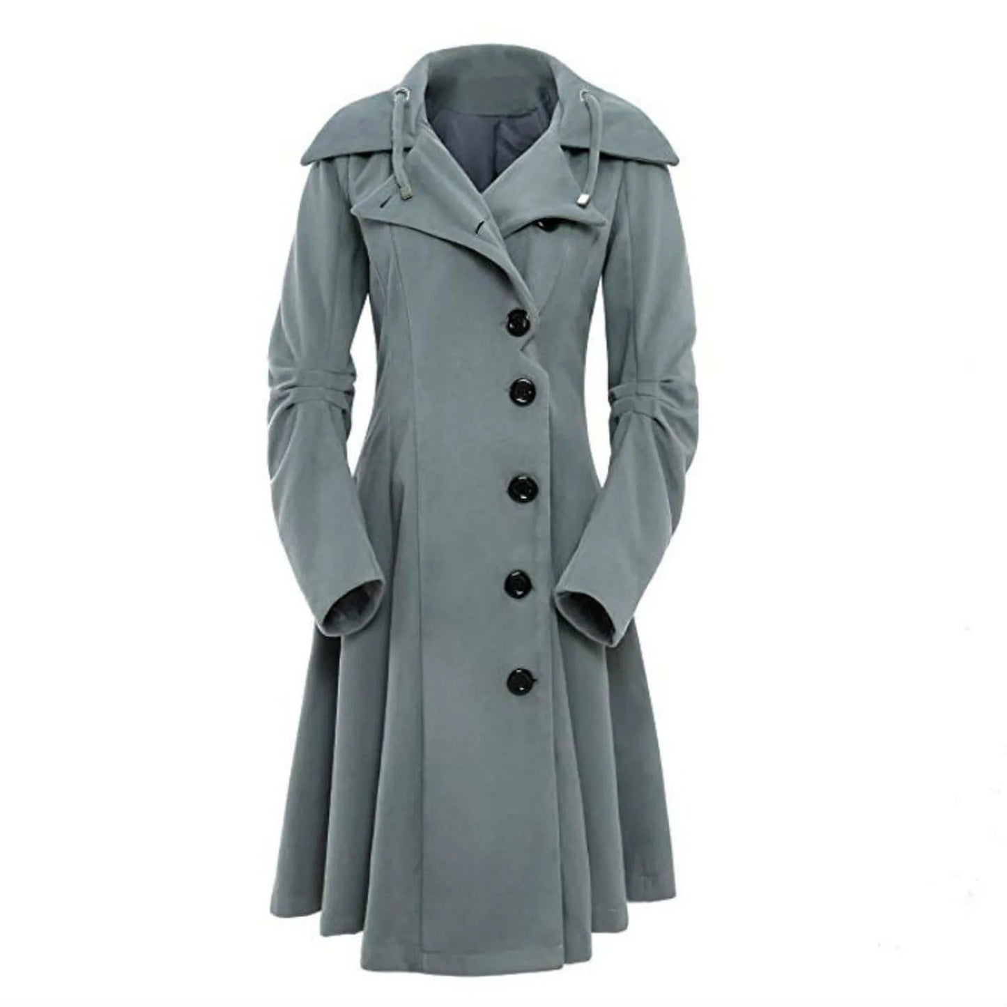Eleganter Damen-Trenchcoat mit Kapuze