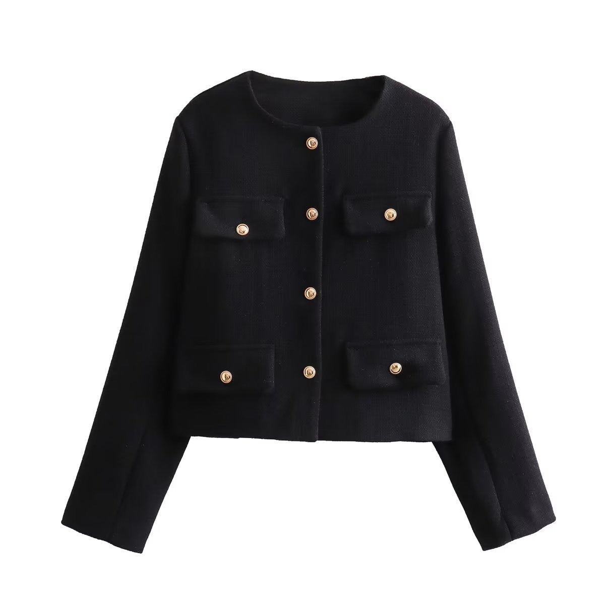 Elegant Blazer Jacket with Lapel Collar Design