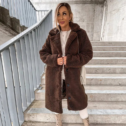 Soft Women's Faux Fur Coat Winter Chic