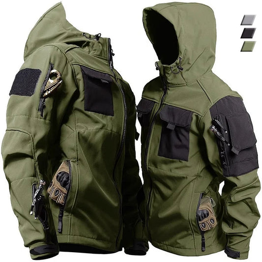 Herren Taktische Outdoor-Jacke Funktional - IdealeKleiden