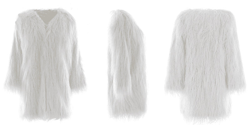 Women's Winter Coat Soft Fluffy Long