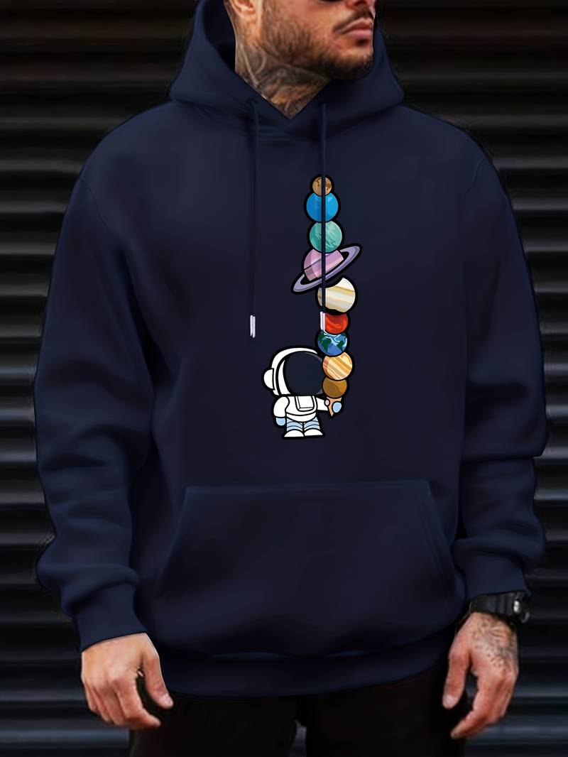 Men's Modern Galactic Astronaut Hoodie