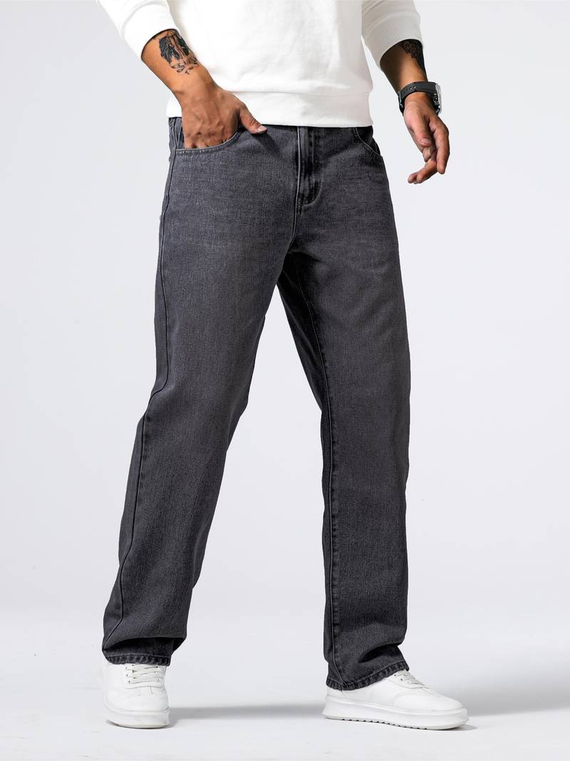 Men's Straight Leg Casual Jeans