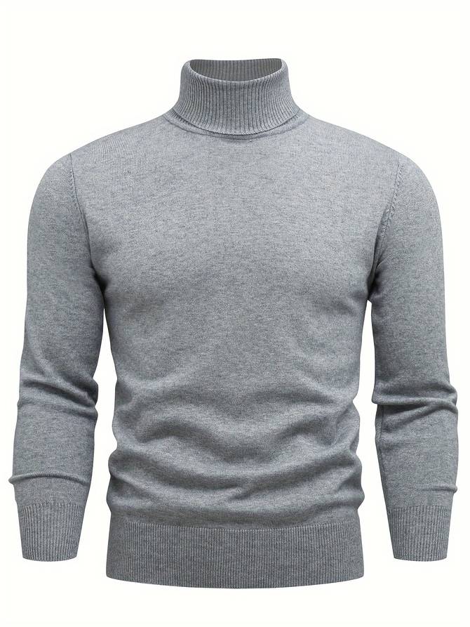 Men's Turtleneck Sweater Modern Versatile