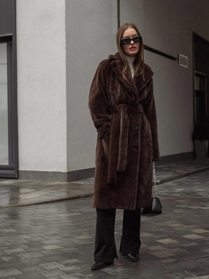 Elegant Women's Long Winter Coat