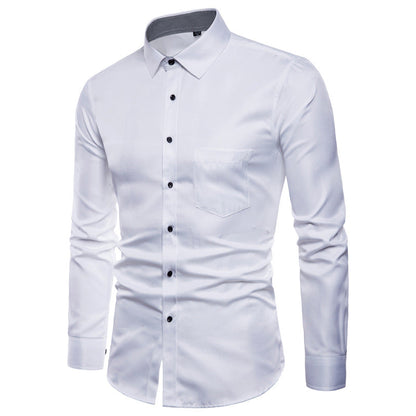 Men's Shirt Slim Fit Modern Satin Quality