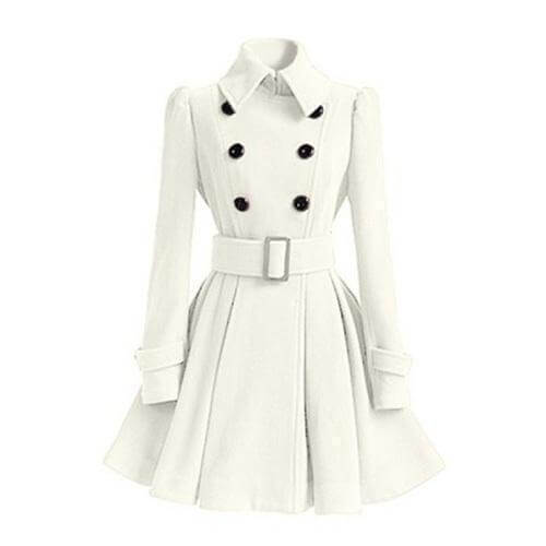 Fashionable Women's Trench Coat Windbreaker