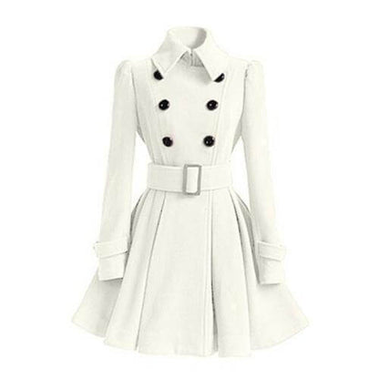 Fashionable Women's Trench Coat Windbreaker