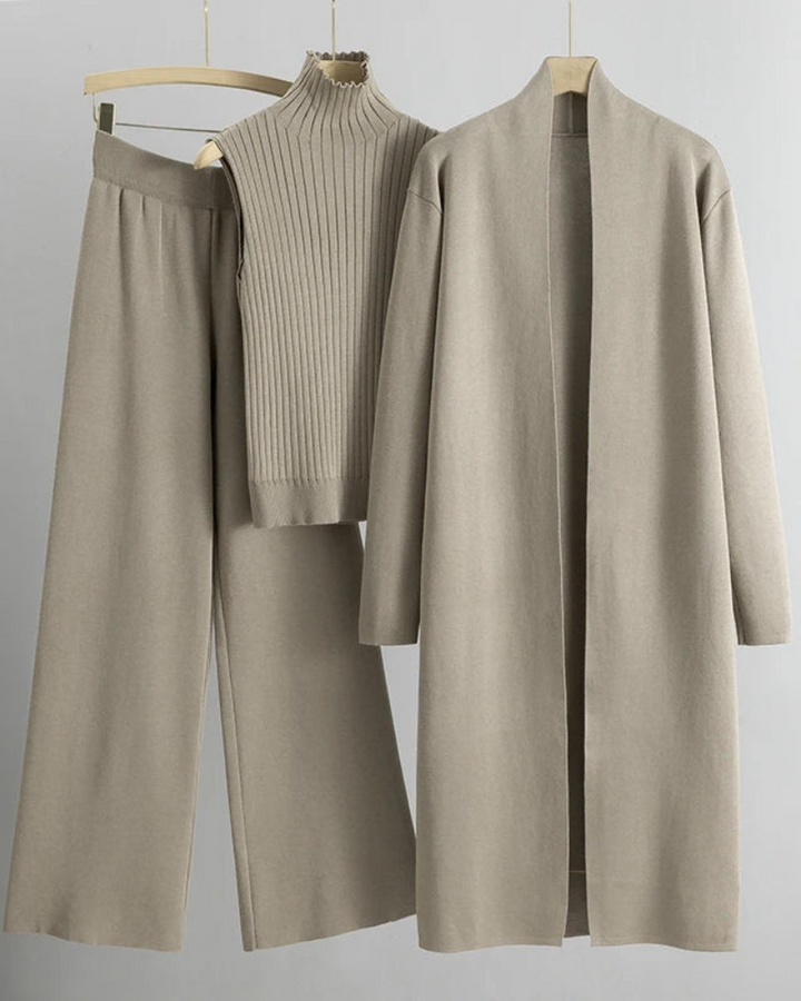 Stilvolles 3-Teiliges Damenkleid Set - IdealeKleiden