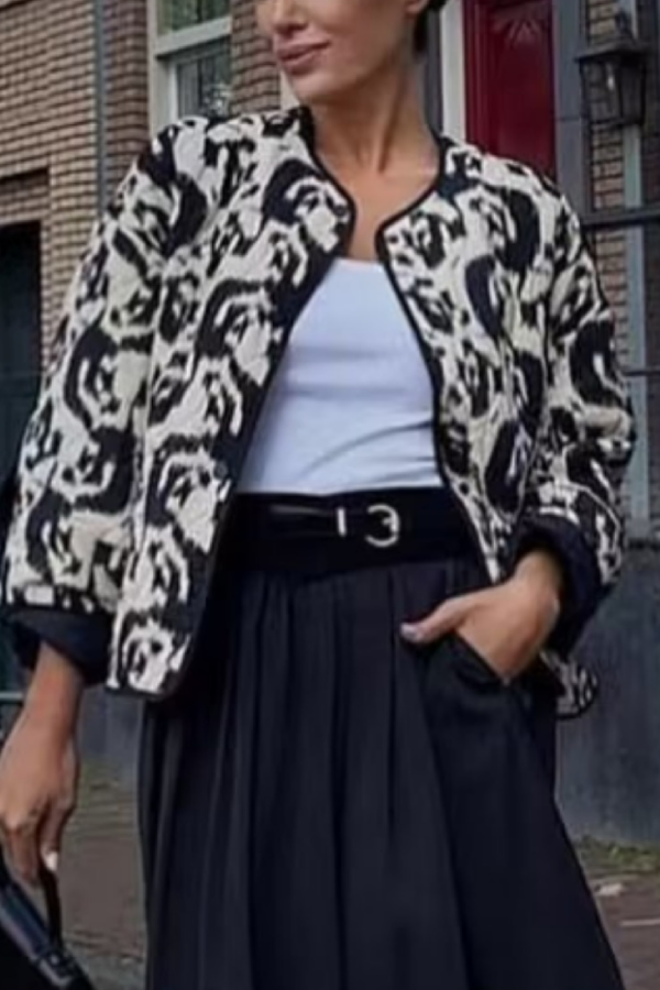 Stilvolle Tierjacke Baumwolle Damen - IdealeKleiden