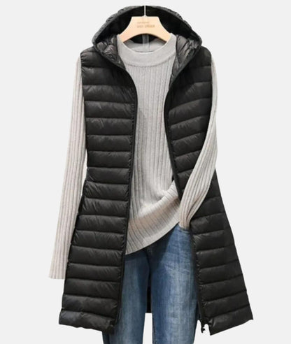 Lightweight Women's Quilted Long Winter Coat