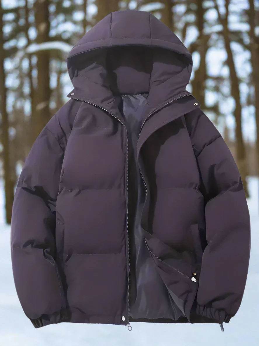 Warm Down Jacket Insulated Quilted with Hood