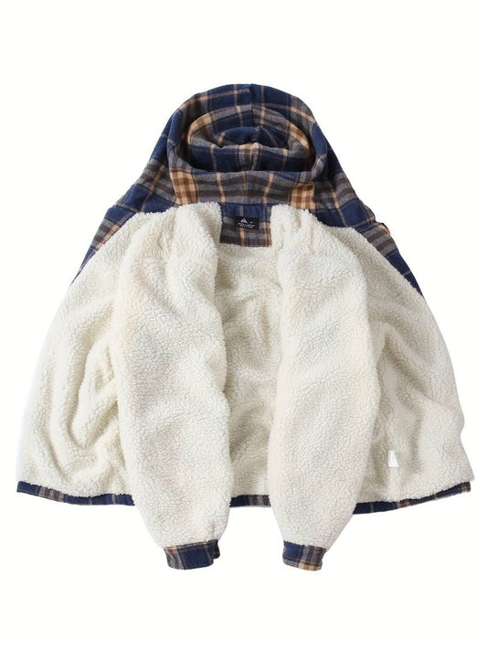 Gemütlicher Herren Pullover Kapuze Reißverschluss - IdealeKleiden