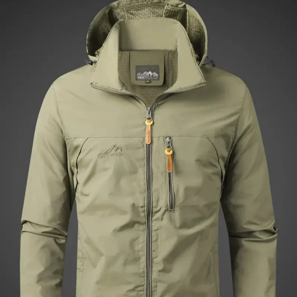 Men's Waterproof and Windproof Outdoor Rain Jacket