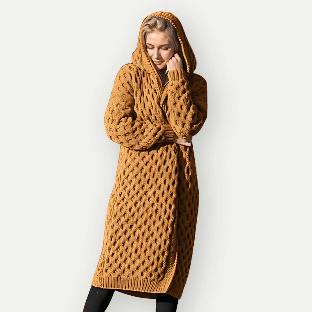 Hooded Cardigan Long Oversized Style