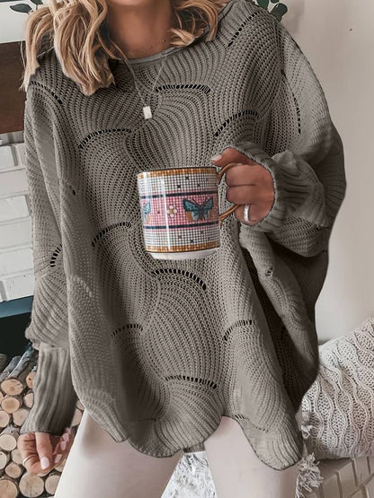 Simple Knitted Pullover Casual Style