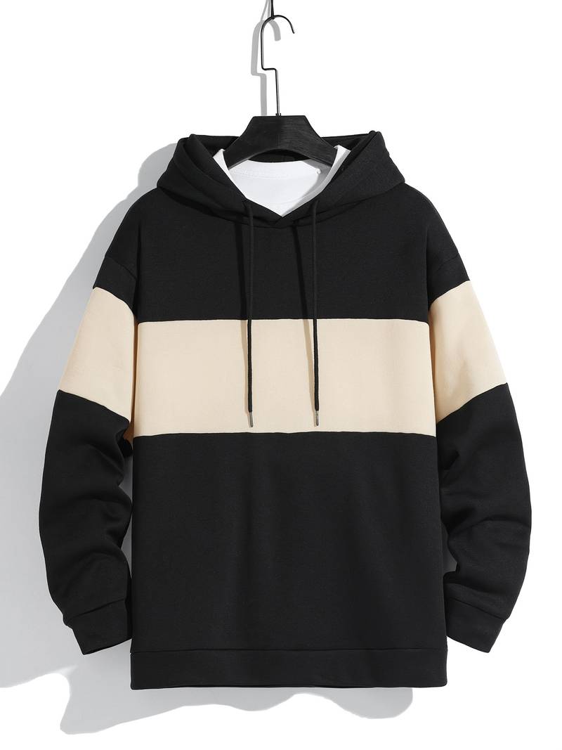 Men's Casual Hooded Long-Sleeve Sweater
