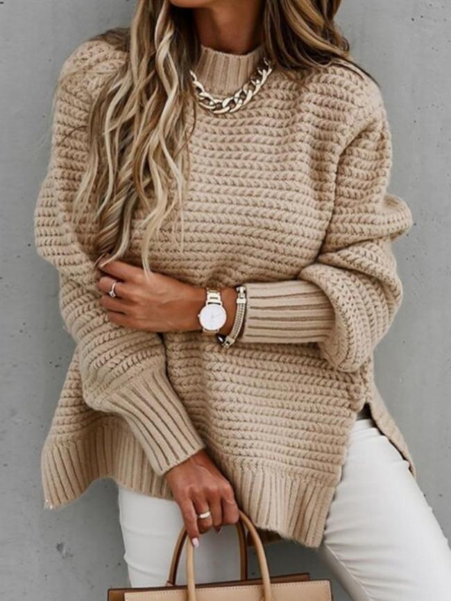 Soft Knit Dress | Women's Elegant Cut Sweater