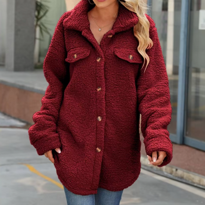 Elegant Women's Winter Jacket Fluffy Design