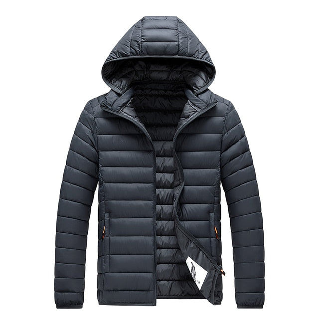 Men's Winter Jacket Lightly Padded Insulated