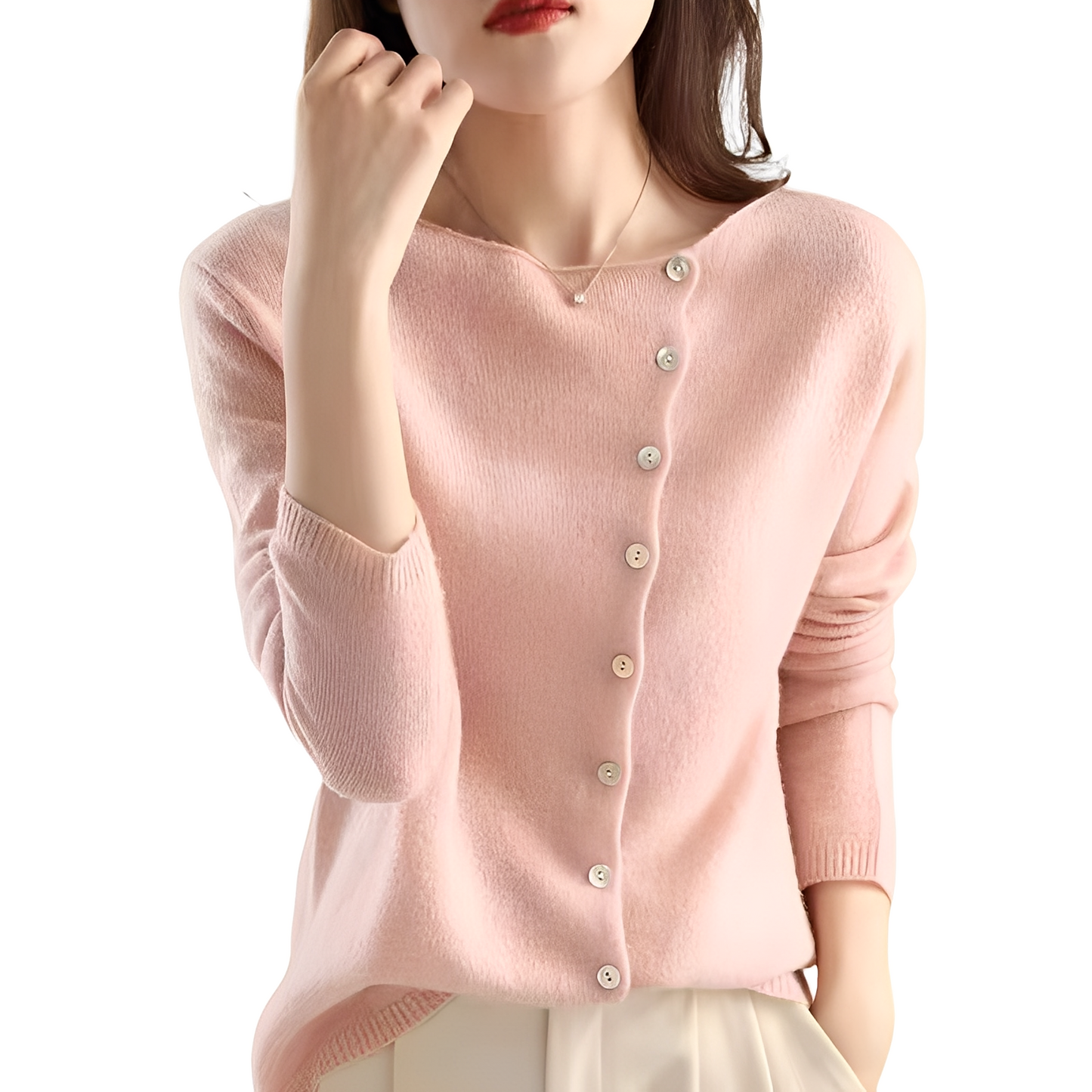 Comfortable Cardigan Women Wool Long Sleeve