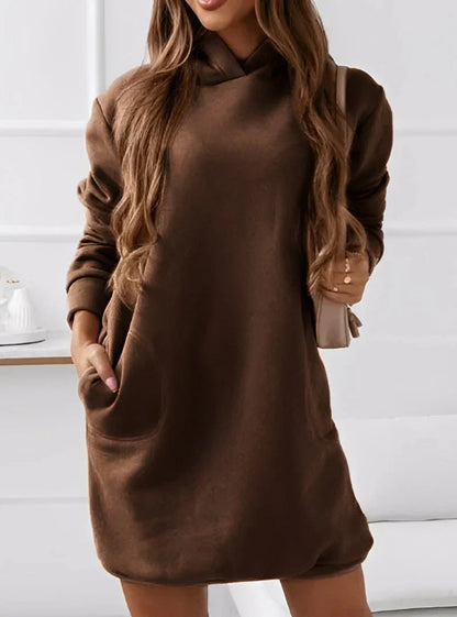 Stylish Mini Dress with Hood Women's Fashion
